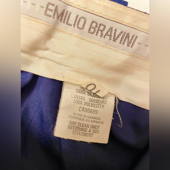 Rare 1970s Emilio Bravini Vintage 100% Silk tailored pants. - Picture 5 of 13